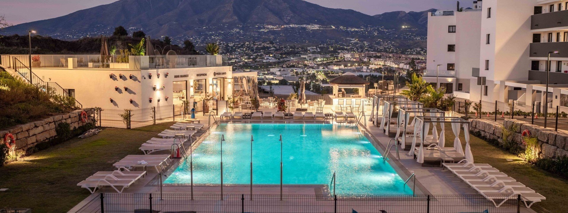 Relaxing by the pool